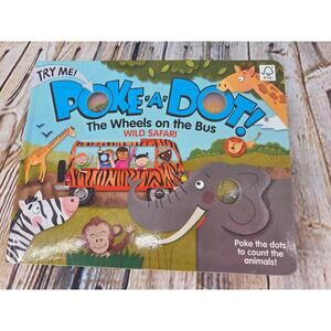 Melissa & Doug Poke A Dot Book The Wheels On The Bus Wild Safari NEW